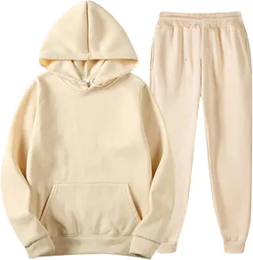 Sweat Suits for Men 2 Piece Set Sport Outfits Pullover Hoodie Sweatshirt Tracksuit & Joggers Sweatpants Sweatsuit Set
