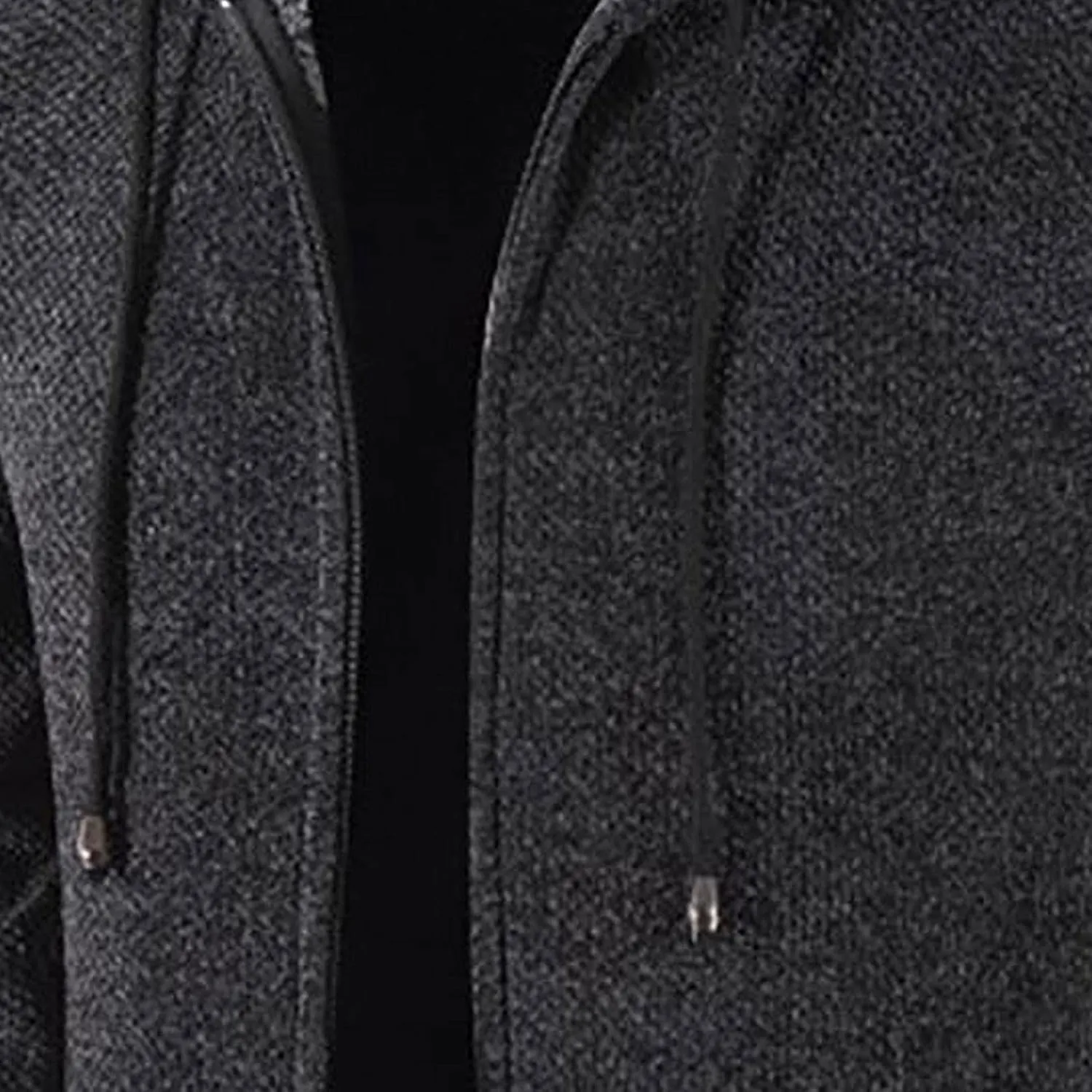 tuduoms Men's Oversized Y2k Zip Up Sweatshirt Hoodie Jacket Fleece Lined Winter Long Outwear Coat Aesthetic Streetwear Tops
