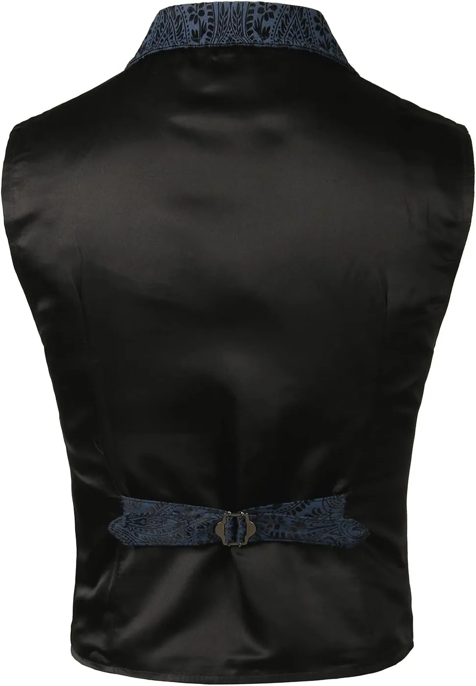 VATPAVE Mens Victorian Suit Vest Steampunk Gothic Waistcoat