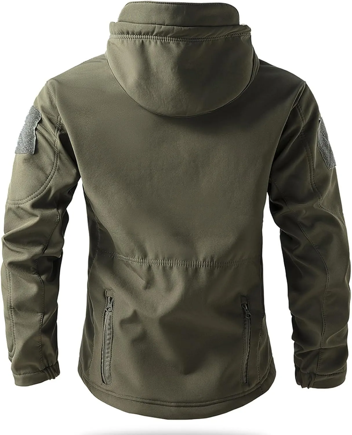Windproof Jacket for Men Lightweight Warm Winter Jacket Camo Tactical Military Jacket Zip Up Polar Fleece Hoodie Coat