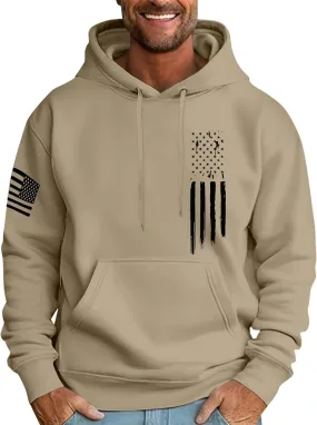Ymosrh Men's Graphic Hoodies USA Flag American Patriotic Long Sleeve Pocket Pullover Sweatshirts, M-6XL